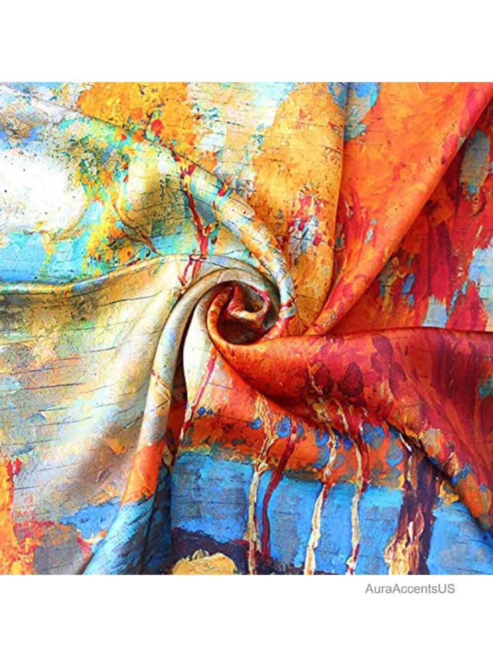 Polyester Paisley Bandana Scarf Fashion Silk Satin Headscarf Lightweight Square